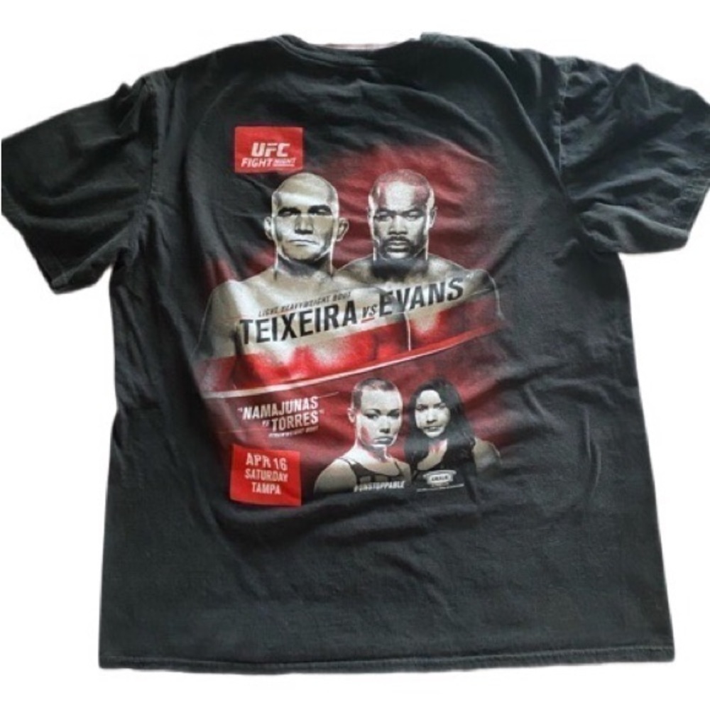 UFC FIGHT NIGHT TAMPA TEIXEIRA V EVANS OFFICIAL EVENT GRAPHIC T-SHIRT